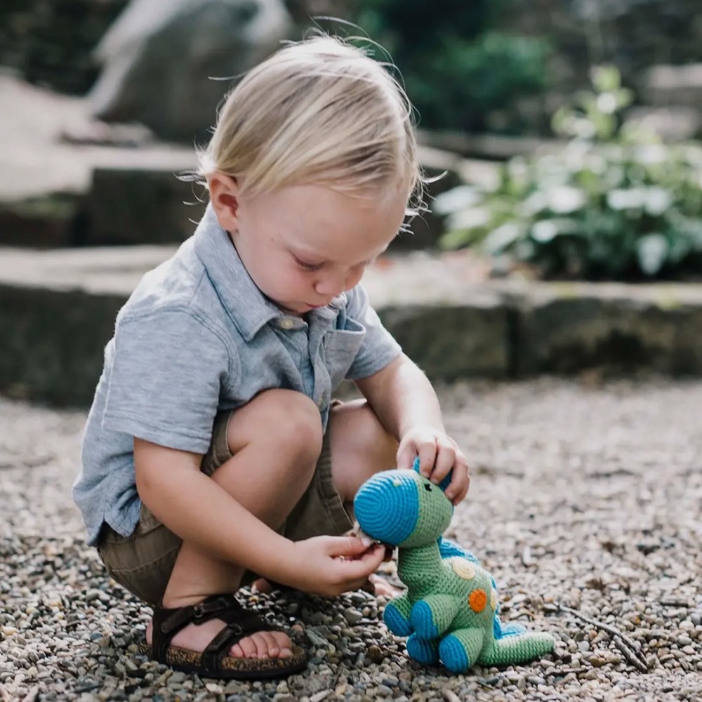 Stegosaurus Plush Dino Rattle - Picture 5 of 16
